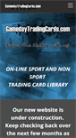 Mobile Screenshot of gamedaytradingcards.com